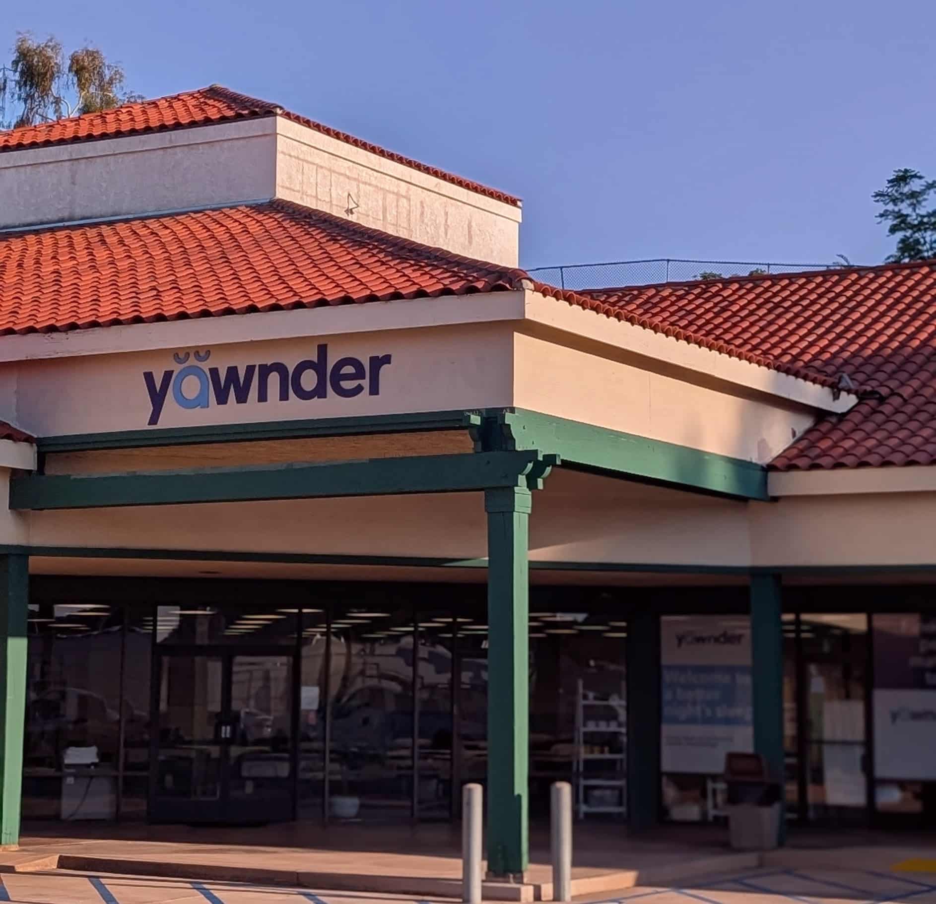 Yawnder showroom exterior in Encinitas